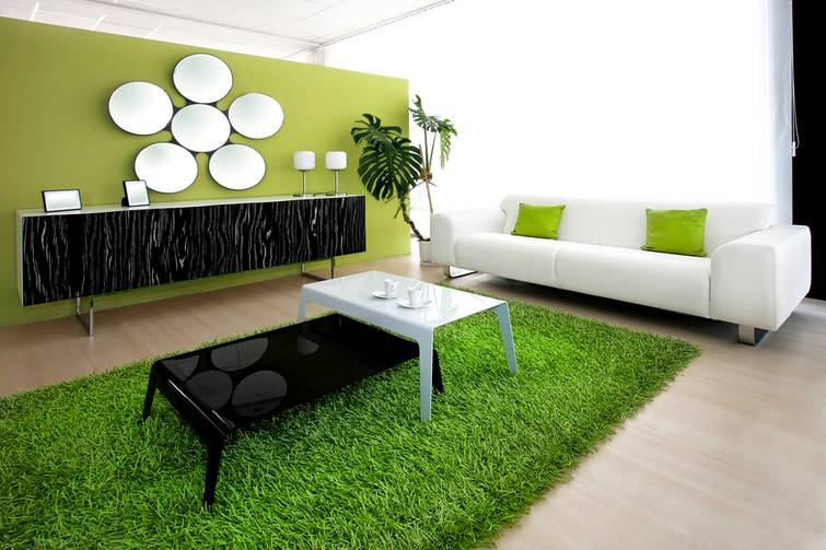Cesped artificial interior